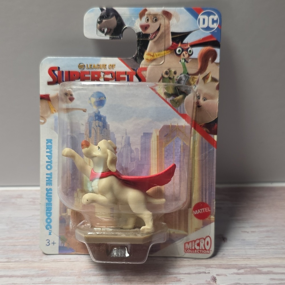 Mattel DC League of Super-Pets Micro Collection Krypto Figure Plastic HHB04